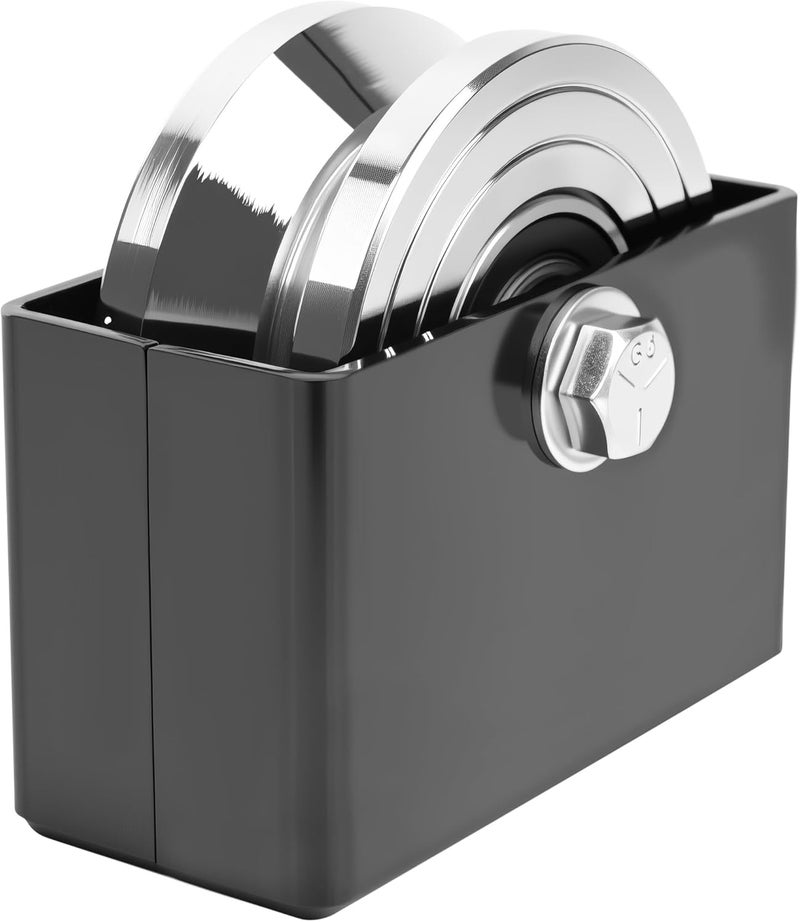 Mindoub 1-Pack 4" V-Groove Slide Gate Wheel with Welded Bracket Box, Heavy-Duty Solid Double Bearings, for Inverted V-Track Sliding Gates, 1 13/16" Width, 3000 Lbs Capacity (1) - Image 1